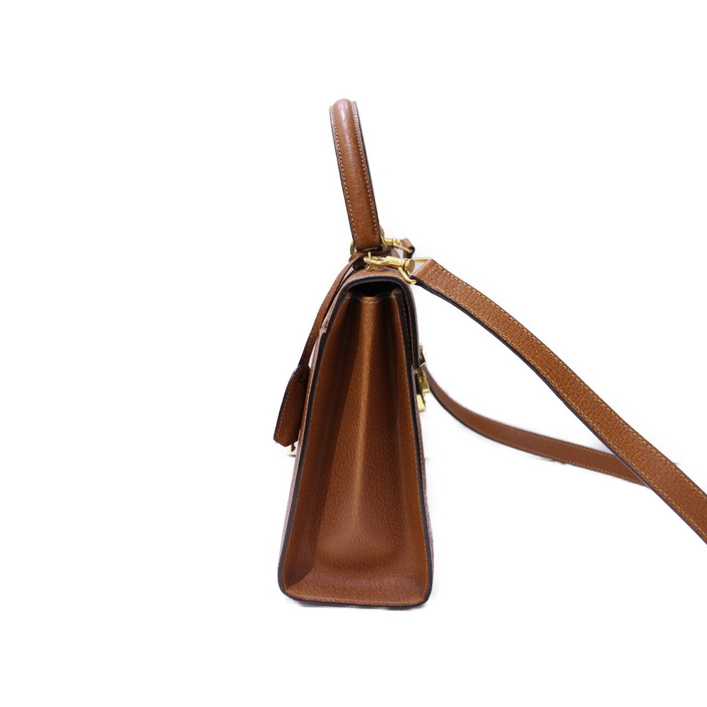 GUCCI Ladylock 2way handbag shoulder bag brown Camel Tan lock - Picture 3 of 7